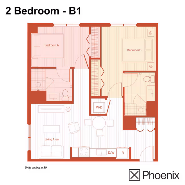 Unit X Phoenix-1730 X Phoenix-1530 floor plan